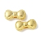 Alloy Beads, Rack Plating, Bowknot, Golden, 5.5x11.5x3mm, Hole: 1.4mm