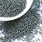 MIYUKI Round Rocailles Beads, Japanese Seed Beads, (RR1021) Silverlined Gray AB, 11/0, 2x1.3mm, Hole: 0.8mm, about 5500pcs/50g
