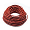 Leather Braided Cord, Red, 5mm, about 54.68 yards(50m)/bundle