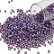 TOHO 8/0 Round Beads, Japanese Seed Beads, (2124) Silver Lined Milky Lavender, 3mm, Hole: 1mm, about 222pcs/10g