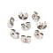 Iron Ear Nuts, Friction Earring Backs for Stud Earrings, Nickel Free, Platinum Color, 5x4x3mm, Hole: 0.7~1.0mm