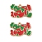 Christmas Alloy Enamel Pendants, Light Gold, Candy, 15.5x22.5x1.5mm, Hole: 1.6mm