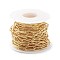 Rack Plating Brass Paperclip Chains, Lead Free & Cadmium Free, Soldered, with Spool, Real 18K Gold Plated, 13x5x1mm, 12.5x4.5x1mm
