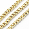 3.28 Feet Brass Venetian Chains, Unwelded, Lead Free & Nickel Free & Cadmium Free, Real 18K Gold Plated, 2.5x2.5mm
