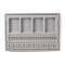 Resin Flocking Bead Design Boards, for Bracelet Making, Gray, 19.5x28.2x1.7cm