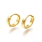 Ion Plating(IP) 304 Stainless Steel Hoop Earrings, Polygon, Golden, 12x12.5x2.5mm
