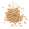 Brass Beads, Round, Real 18K Gold Plated, 2x2mm, Hole: 0.8mm