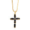Colorful Zircon Cross Necklace Hip Hop Fashion Diamond Sweater Chain NKB266