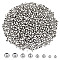 1200Pcs 4 Styles 304 Stainless Steel Round Seamed Beads, for Jewelry Craft Making, Stainless Steel Color, 3~5x3~4.5mm, Hole: 0.8~2mm, 300pcs/style