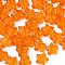 Transparent Acrylic Beads, Star, Orange, 9x9.5x5.5mm, Hole: 2mm, about 2000pcs/500g