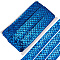 Polyester with PT Paillette Lace Trim Ribbon, Clothing Accessories, Blue, 35x1mm