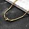 304 Stainless Steel Snake Chain Necklaces, Golden, 19.7 inch(50cm), 2.4mm