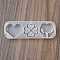 Heart DIY Silicone Keychain Accessory Molds, Resin Casting Molds, for UV Resin, Epoxy Resin Craft Making, White, 47x135x16mm