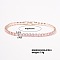 Chic Sparkling Personalized Brass Rhinestone Tennis Bracelet for Women Fashion Statement, 6-3/4 inch(17cm)