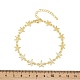 Латунные браслеты-цепочки с микропаве из прозрачных кубических цирконий для женщин BJEW-A090-11E-G-5