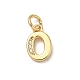 Латунные микро проложить кубического циркония подвески KK-I382-03G-O-1