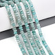 Природных амазонит бисер нитей G-T141-36-1