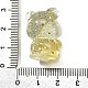 Прозрачная смола маленький медвежонок украшение RESI-S015-01G-3