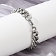 Браслеты из кубинской цепочки из нержавеющей стали 304 для женщин и мужчин BJEW-D304-01P-5