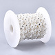 Абс пластика имитация жемчуга бисером отделка гирляндой AJEW-S073-04-3