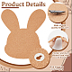 Настенная брошь в виде кролика AJEW-WH0433-01D-4