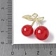 Подвески из вишневой непрозрачной смолы 3d в виде фруктов RESI-V002-03A-3