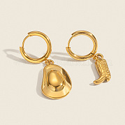 Серьги-кольца для сапог и шляпы из нержавеющей стали 304 BW3642