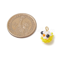 Подвески-птицы из стеклянных бусин PALLOY-MZ00971