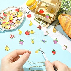 60шт 10 стиля подвески из сплава с эмалью&nbsp;ENAM-CJ0007-18