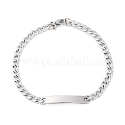 Браслеты из звеньевой цепи из нержавеющей стали 304&nbsp;BJEW-A032-06P