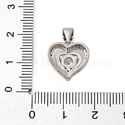 Латунные микро проложить кубического циркония подвески KK-P308-08P