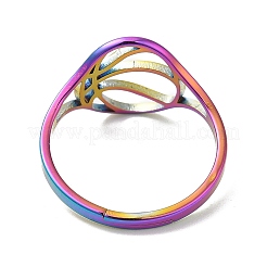 Ионное покрытие (ip) 304 нержавеющая сталь полое баскетбольное регулируемое кольцо для женщин&nbsp;RJEW-M149-28RC