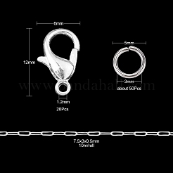 Набор для изготовления ювелирных изделий с цепочками из скрепок своими руками DIY-YW0005-30S