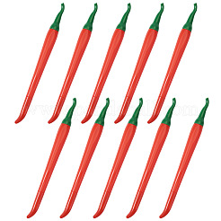 10 шт. пластиковая гелевая ручка в форме перца&nbsp;AJEW-TA0002-42C