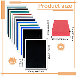 10 шт. бумага для гравировки и маркировки для лазерного гравера и режущего станка AJEW-WH0596-172