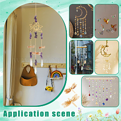 12 шт. 2 стиля латунных филигранных соединительных звеньев KK-NB0003-93LP