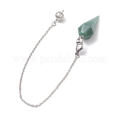 Природные и синтетические смешанные драгоценные камни заостренные биолокационные маятники PALLOY-JF02609-02