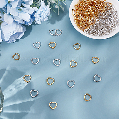 160 шт. 2-цветная рамка из сплава в форме сердца в тибетском стиле TIBE-ME0001-13