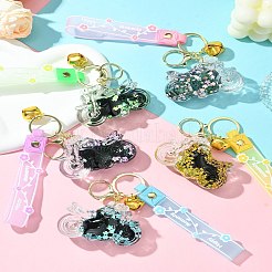 Акриловый брелок для мотоцикла с зыбучим песком KEYC-YW00057-01