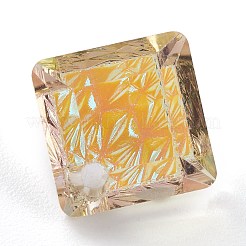 Подвески из тисненого стекла со стразами&nbsp;GLAA-J101-03A-001PS