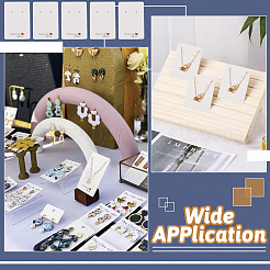 100шт прямоугольные карточки из крафт-бумаги для ожерелья и сережек AJEW-TA0001-26B