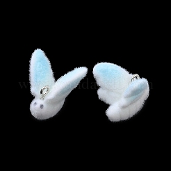 Флокированные подвески из непрозрачной смолы&nbsp;RESI-F064-A04