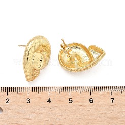 Латунь серьги EJEW-Q017-06G