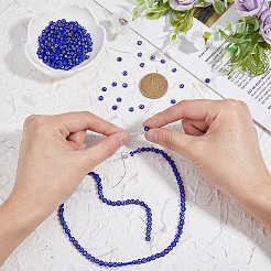 4 нить бусины лэмпворк ручной работы LAMP-DC0001-14