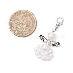 Абс пластик имитация жемчуга подвеска украшения&nbsp;HJEW-JM03634