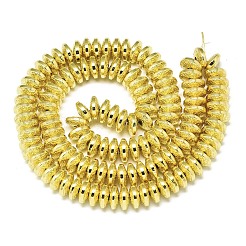 Гальванизировать немагнитных синтетический гематит бисер пряди G-S372-001-01G