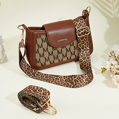 Регулируемый ремень для сумки из полиэстера с леопардовым принтом&nbsp;FIND-WH0817-039