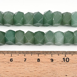 Естественный зеленый авантюрин бисер нитей G-N347-09A-08