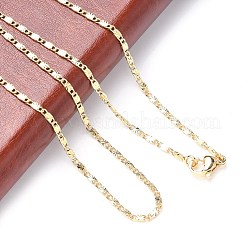 Латунь цепи ожерелья MAK-L009-17G