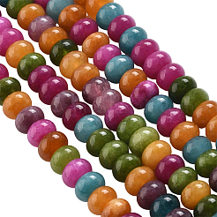 2 нити бусин из натурального белого нефрита&nbsp;G-PA0001-87